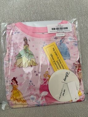 NWT Little Sleepies Disney Princess 2 piece pajamas 12-18 months